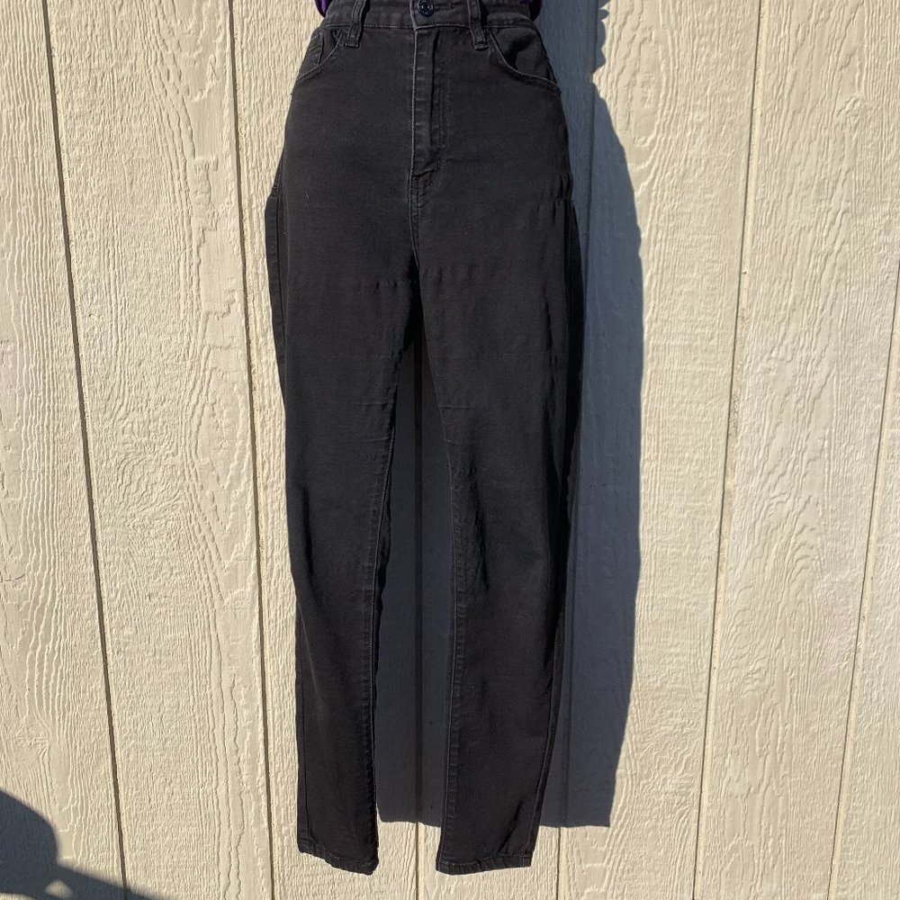 Kancan high waist 5 pocket skinny jean black sz 26